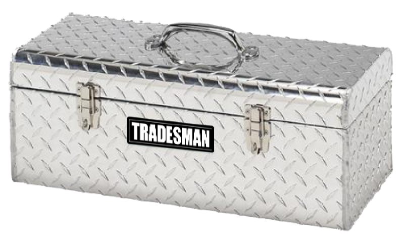 Tradesman 5124T 24 inch brite aluminum handheld tool box