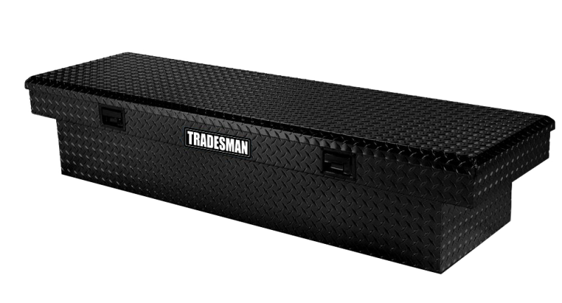 Tradesman 7511101 72 inch black aluminum slim line cross bed truck tool box