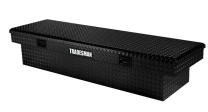 Tradesman 7511101 72 inch black aluminum slim line cross bed truck tool box