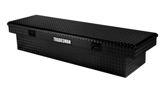 Tradesman 7511101 72 inch black aluminum slim line cross bed truck tool box