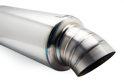 UNIVERSAL STREET MUFFLER - TURNDOWN TIP 2.5 Inch - eliteracefab.com