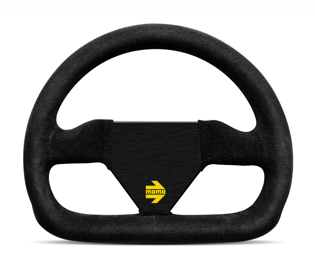 MOMO MOD.12 250mm Black Suede Steering Wheel (R1922/25S)