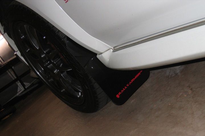 Rally Armor UR Mudflaps Black Urethane Red Logo 2002-2007 Impreza / 2002-2007 WRX / 2004-2007 STI - eliteracefab.com