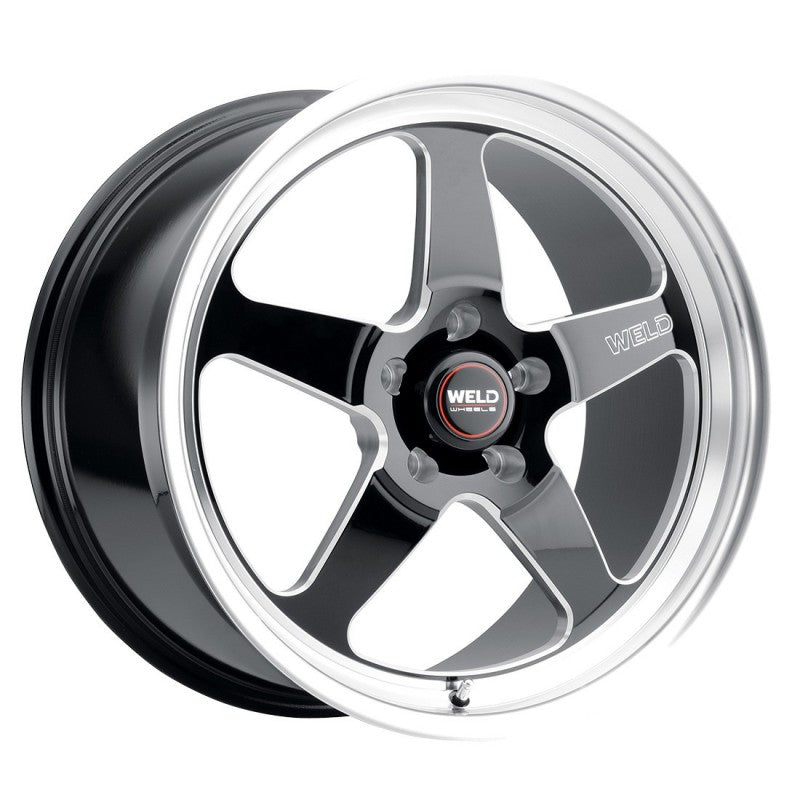 Weld S104 20x9.5 Ventura 5x135 ET13 BS5.75 Gloss BLK MIL DIA 87.1 - eliteracefab.com