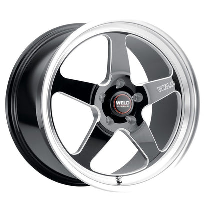 Weld S104 20x9.5 Ventura 5x135 ET13 BS5.75 Gloss BLK MIL DIA 87.1 - eliteracefab.com