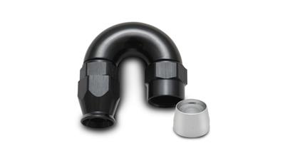 Vibrant -10AN 180 Degree Hose End Fitting for PTFE Lined Hose - eliteracefab.com