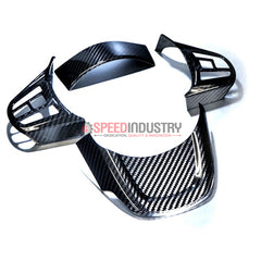 Revel GT Dry Carbon Steering Wheel Cover Inserts 2020 Toyota GR Supra - 4 Pieces - eliteracefab.com