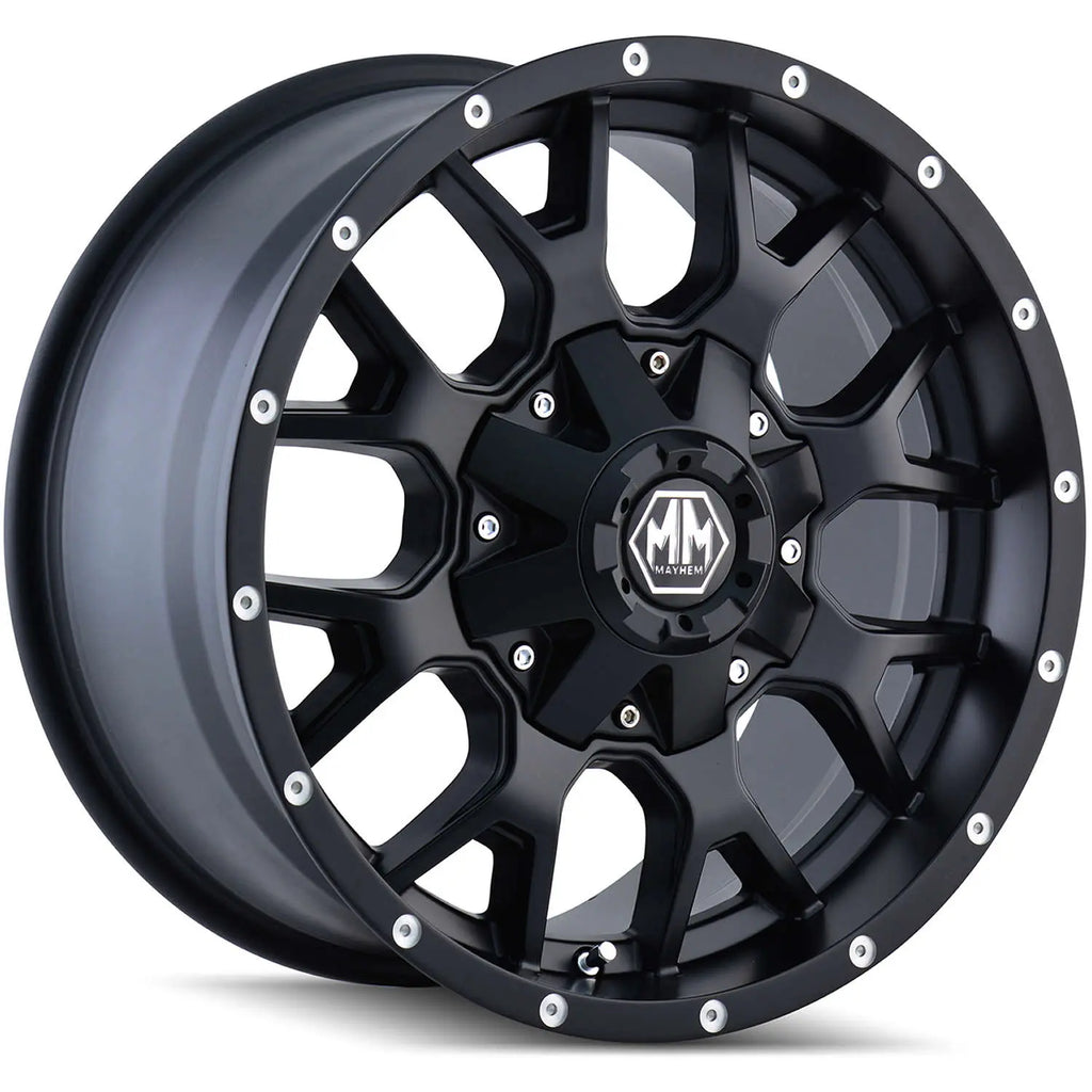 Mayhem 8304 Delta 20x9 / 6x139.7 BP / 0mm Offset / 106mm Hub Matte Black Wheel