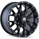 Mayhem 8304 Delta 20x9 / 6x139.7 BP / 0mm Offset / 106mm Hub Matte Black Wheel