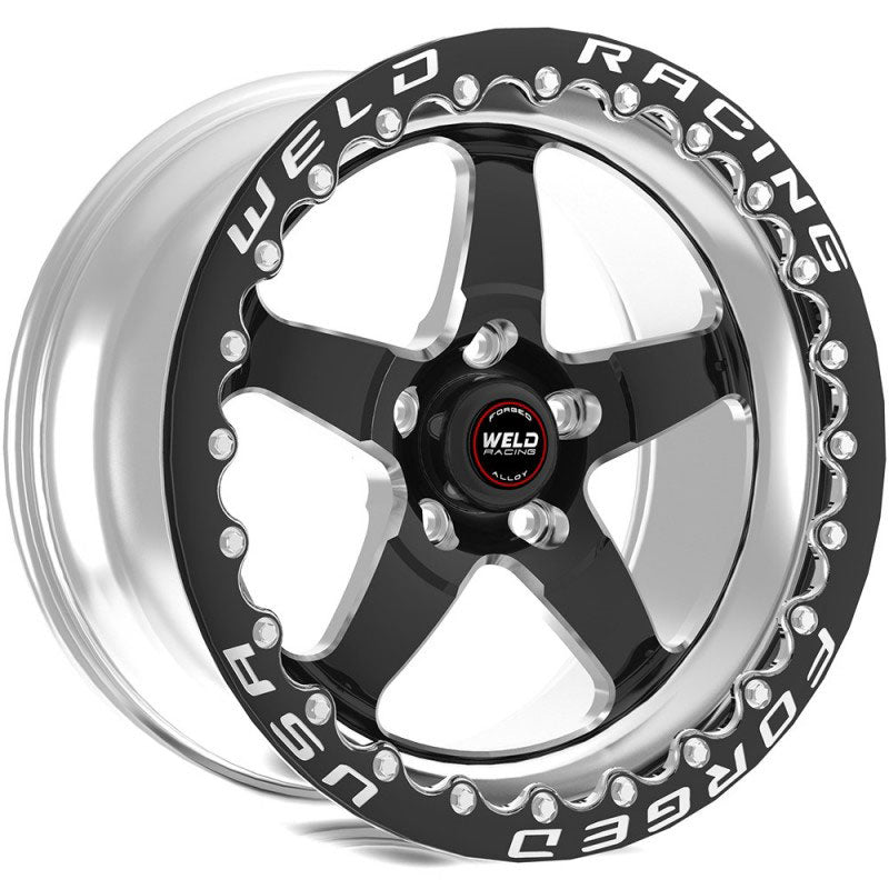 S71 TRACKHAWK REAR WHEEL 17X10 / 5X5 BP / 7.2IN. BS 43MM O/S BLACK WHEEL (HIGHPAD) - SINGLE BEADLOCK; 2018-2020 - eliteracefab.com