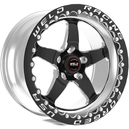 S71 TRACKHAWK REAR WHEEL 17X10 / 5X5 BP / 7.2IN. BS 43MM O/S BLACK WHEEL (HIGHPAD) - SINGLE BEADLOCK; 2018-2020 - eliteracefab.com