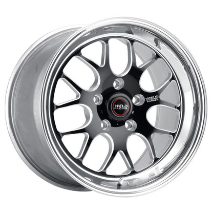 Weld S77 18x5 / 5x4.5 BP / 2.1in. BS Black Wheel (High Pad) - Non-Beadlock - eliteracefab.com