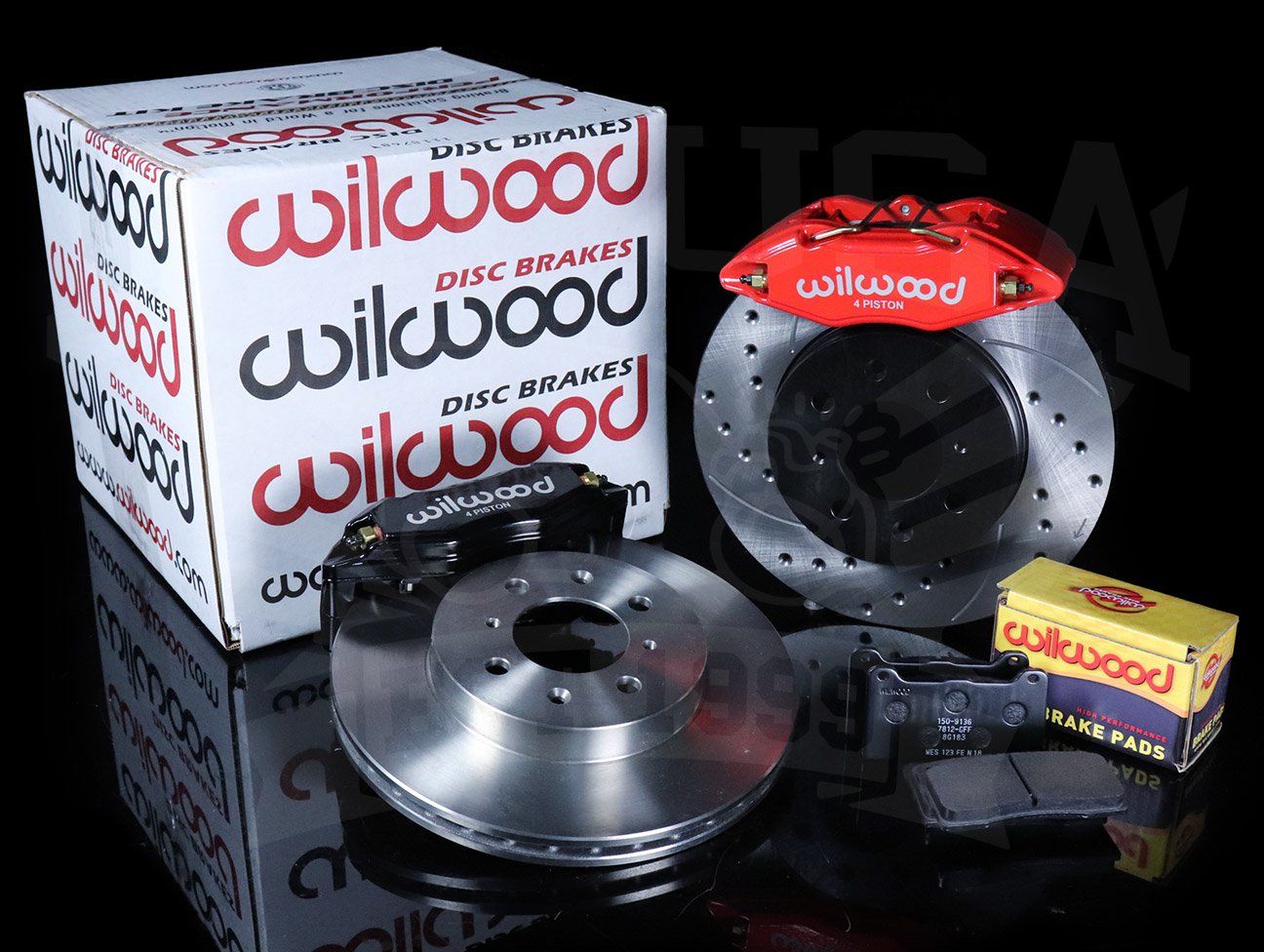 Wilwood DPHA Front Caliper & Pad Kit Blue Honda / Acura w/ 262mm OE Rotor - eliteracefab.com