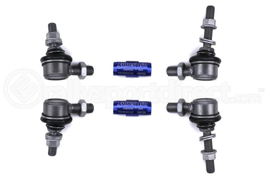 SuperPro 2004 Lexus RX330 0 Rear HD Adjustable End Link Set (10mm Studs 100mm-120mm Length) - eliteracefab.com