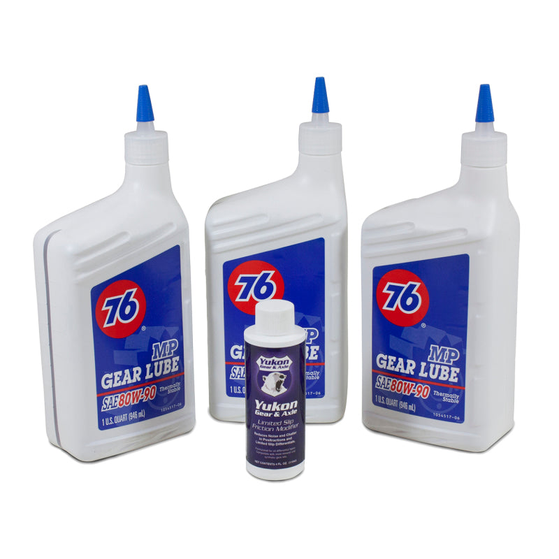 Yukon OK 3-QRT-CONV-A 80W90 conventional gear oil kit with friction modifier additive