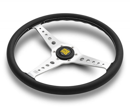 MOMO California 360mm Black Leather Steering Wheel (CAL36BK2S) MOMO
