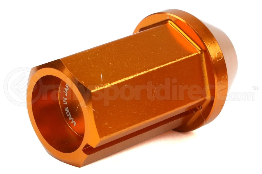 Rays L42 Dura-Nuts Straight Type Lug & Wheel Lock Set - Orange / 12x1.50